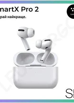 Беспроводные наушники smartx pro 2 luxury с микрофоном шумоподавление bluetooth для музыки и общения sku_luggisap2l