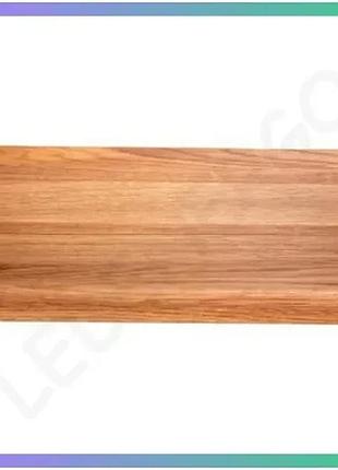 Деревянная кухонная обрабатывающая доска lugi 30×45 см прямоугольная для нарезки и подачи блюд из дуба sku_luggic35w300450d