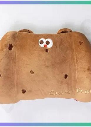 Ортопедическая подушка для спины cookie bear hp-56-3br коричневая с эффектом памяти для поддержки пояс sku_luggihp-56-3br