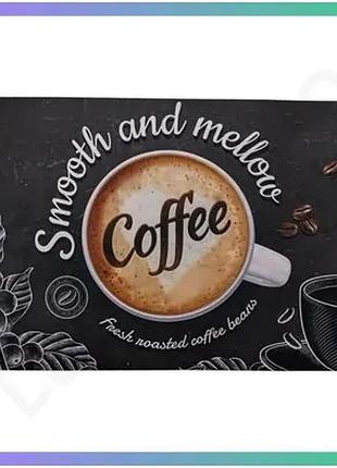 Коврик для кухні smooth and mellow coffee 58х38 см діатомітовий чорний вологопоглинаючий прямокутний к sku_luggihp-42-45