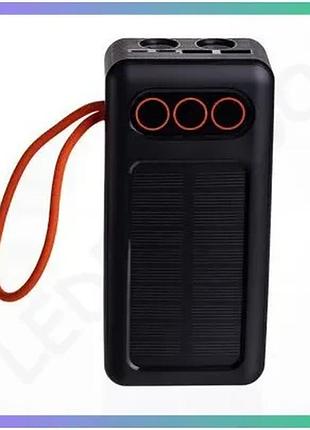 Повербанк hp-n56 30000 mah с быстрым зарядом и встроенными кабелями для телефонов и гаджетов sku_luggihp-n56