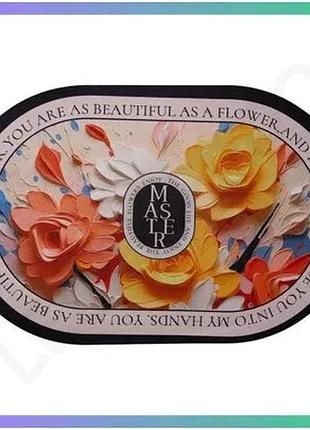 Діатомовий килимок beautiful flowers овальний 38х58 см для ванної та кухні в різних кольорах sku_luggihp-42-55