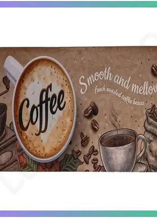 Коврик для кухні coffee house 58x38 см діатомітовий вологопоглинаючий коричневий прямокутний килимок д sku_luggihp-42-46