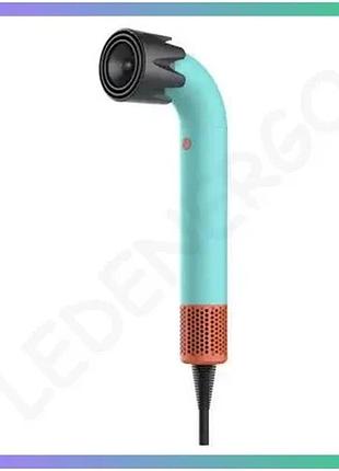 Фен-стайлер super hairdryer 1600 вт с 4 насадками для укладки волос с холодным и горячим воздухом голу sku_luggihp-3pbl