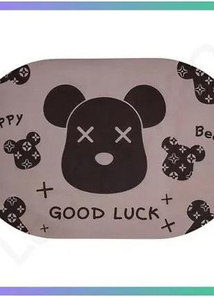 Диатомовый овальный ковер good luck 38×58 см влагопоглощающий для ванной и кухни комфортный ковер sku_luggihp-42-56