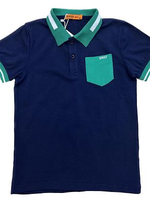 Футболка поло для хлопчика, угорщина, buddy boy, арт. 2759, рр 158-164 см