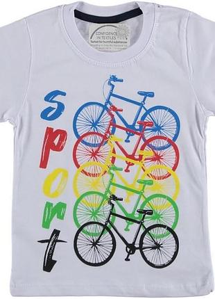 Футболка для мальчика, турция, babexi, арт. 3000, 104-122 см 122, белый