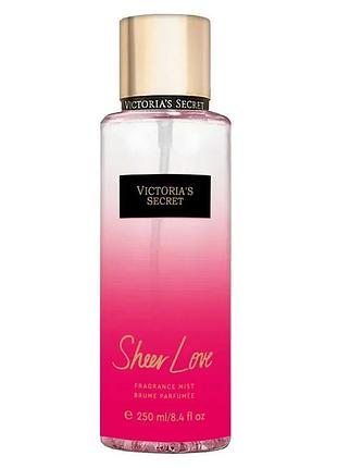 Парфюмированный спрей для тела victoria’s secret sheer love 250 мл