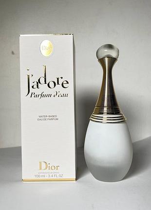 Женская парфюмированная вода dior j'adore parfum d'eau на водной основе (без спирта), 100 мл