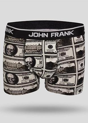 Боксери чоловічі john frank сірі з доларами jfb72 m