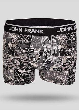 Трусы мужские john frank серые с комиксами jfb109 xl