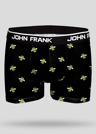 Труси шорти чоловічі john frank чорні з доларами jfbd306 m