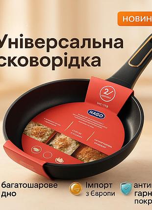 Глубокая сковорода для кухни, антипригарная сковорода для электроплиты практичная кухни ue-89