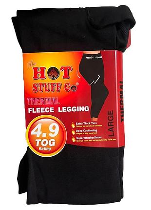 Чорні жіночі термолегінси hot stuff co розмір l