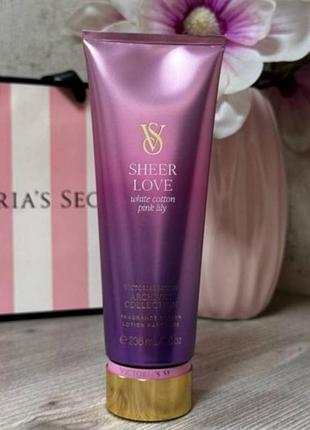 Парфюмированный увлажняющий лосьон для тела victoria’s secret sheer love fragrance body lotion