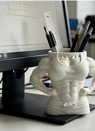 Декоративный настольный органайзер для ручек, карандашей и кистей 04957
