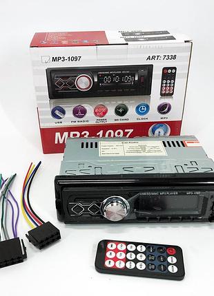 Магнитола для автомобиля с поддержкой флешки mp3-1097 bt iso, магнитола с хорошим звуком для автомобиля si-66