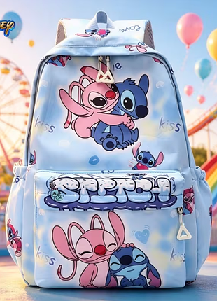 Рюкзак "ліло і стіч". портфель disney, 44х30см. тільки блакитний!