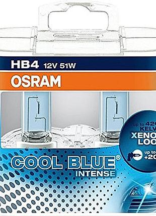 Лампа 12v hb4 51w 4200k +20% cool blue osram box-2шт 9006 cbi-box синяя уп