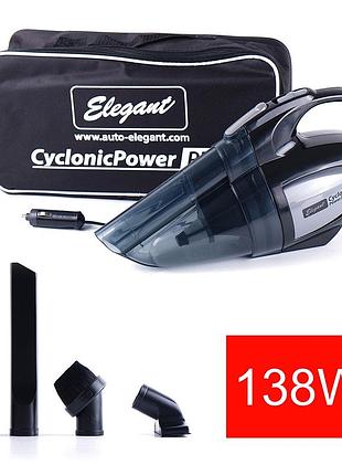 Автопилосос сухе+вологе прибирання 138w elegant 100235 cyclonic power система 2х фільтрів дод.насад