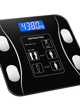 Смарт весы с приложением для смартфона scale, электронные весы с bluetooth напольные умные фитнес ku-16