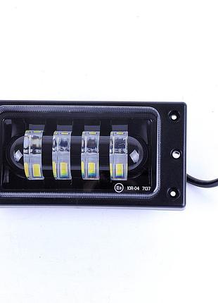 Додаткові фари led ваз 2110-60w w y 4*15w лінза регулювання білий дальній-жовтий ближній 1шт