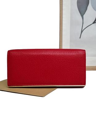 Кошелек стильный натуральная кожа красный арт.aj-826 red balisa (китай)