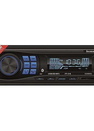 Автомагнітола fantom fp-318 black multicolor usb sd підсил кач.звука bluetooth 4x50w