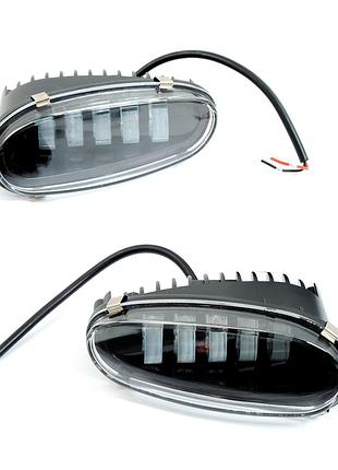 Дополнительные led фары daewoo lanos 50w 5*10w линзы алюминий мрт турция 2шт уп