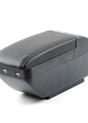 Підлокітник універсальний чорний 12.5см 4 usb висувний підсклянник milex ps-u10004