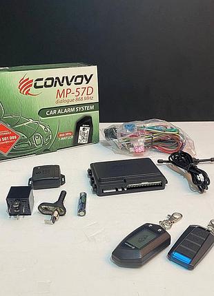 Сигналізація 2way convoy mp-57d діалоговий код /2 брелка/1-дв.lcd дисп дальн 600/1400м