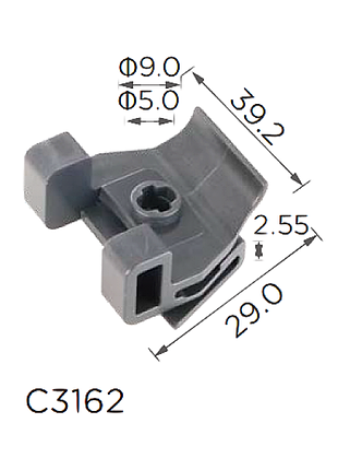Клипсы c3162 под саморез toyota lexus 5387906100 53879-06100 16039
