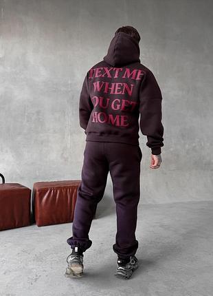 Худи брюки коричневый 769 me m-l