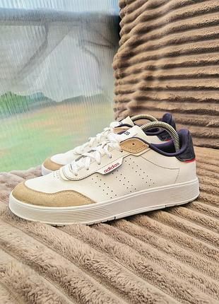 Оригинальные кожаные кроссовки adidas courtphase