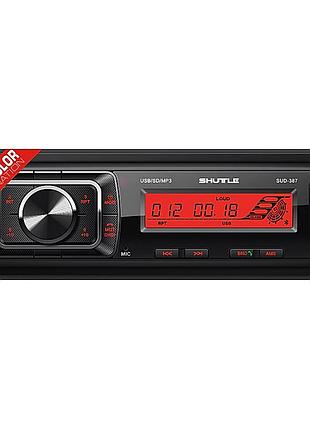 Автомагнитола shuttle sud387 black multicolor usb sd съемная панель вт пульт усил.кач.звук/4х45w