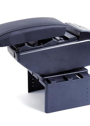 Підлокітник універсальний чорний 14см 4+3 usb+3led висувний+ попіл-ця підсклянка el 100 521