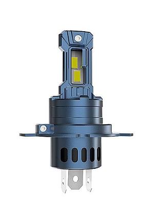Лампа led h4 радіатор+кулер 65w/6500lm 3570 chip 6000k ip68 9-30v a10
