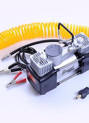 Компресор два цилінди force maxi 100090 12v 300вт 60л 10атм 18а 7,5м шланг