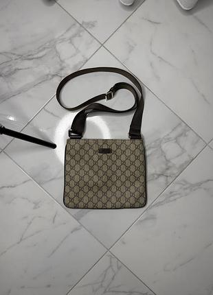 Оригінальна сумка через плече gucci gg supreme messenger bag