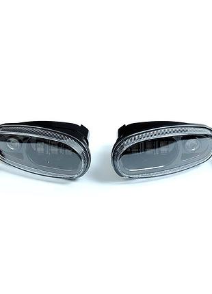 Додаткові led фари daewoo lanos 45w+drl біла металевий корпус лідер