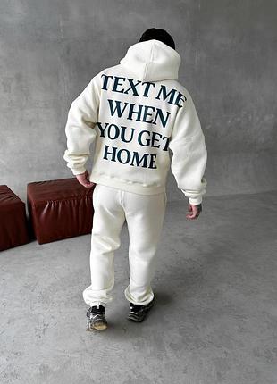Худі штани молоко text me xl