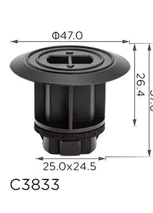 Клипсы c3833 молдинга toyota 9046722015