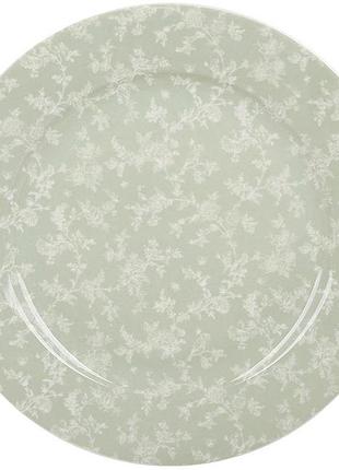 Набір 3 тарілки обідні "floral green" ø27см, порцеляна