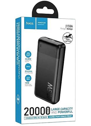 Портативный аккумулятор power bank 20000 mah hoco j159a 22.5w+pd20w black