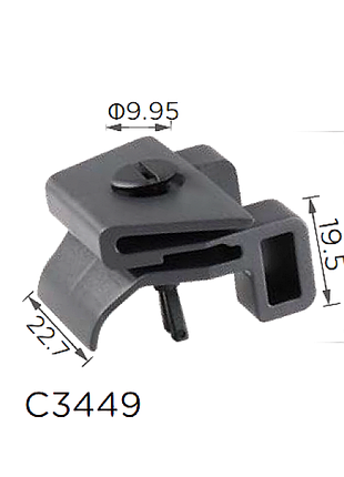 Скобы c3449 подкрылок toyota скоба из закруткой