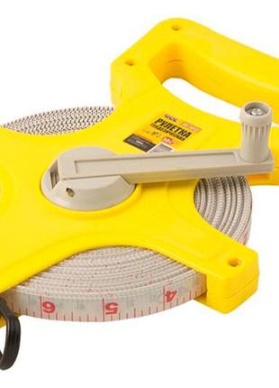 Рулетка mastertool 50 м x 13 мм геодезична скловолокно (66-5013)