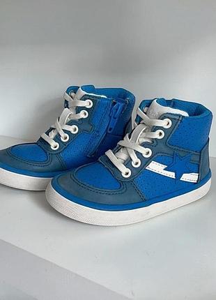 Шкіряні черевики clarks оригінал для хлопчика 22 розмір
