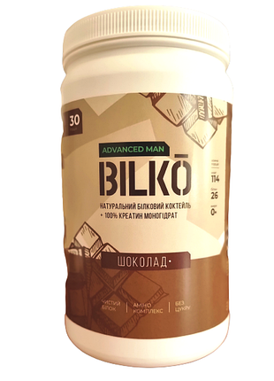 Протеин с креатином 87% белка bilko man 0,9 кг польша шоколад