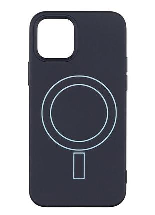 Чохол tpu aneu з magsafe для iphone 13 захисний з мікрофіброю light blue