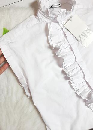 Белая блузка zara 3
